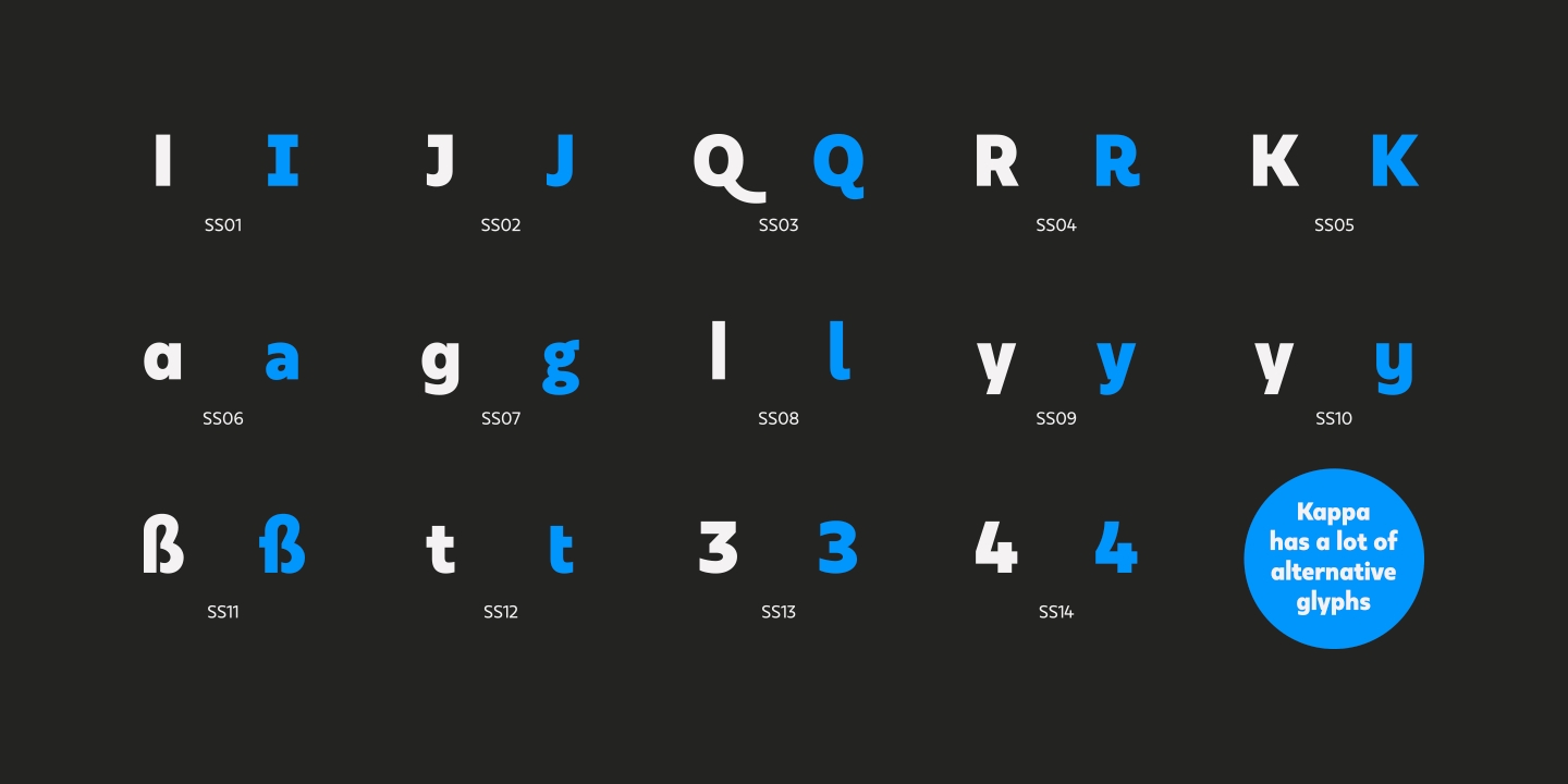 Kappa Text Italic Font preview